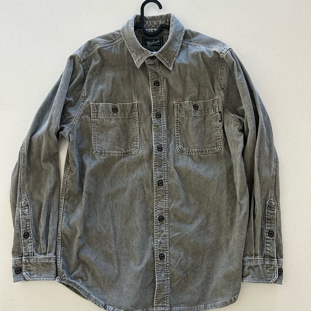 Woolrich Gray Corduroy Shirt